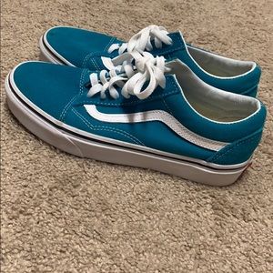 Blue-teal vans size 7.5